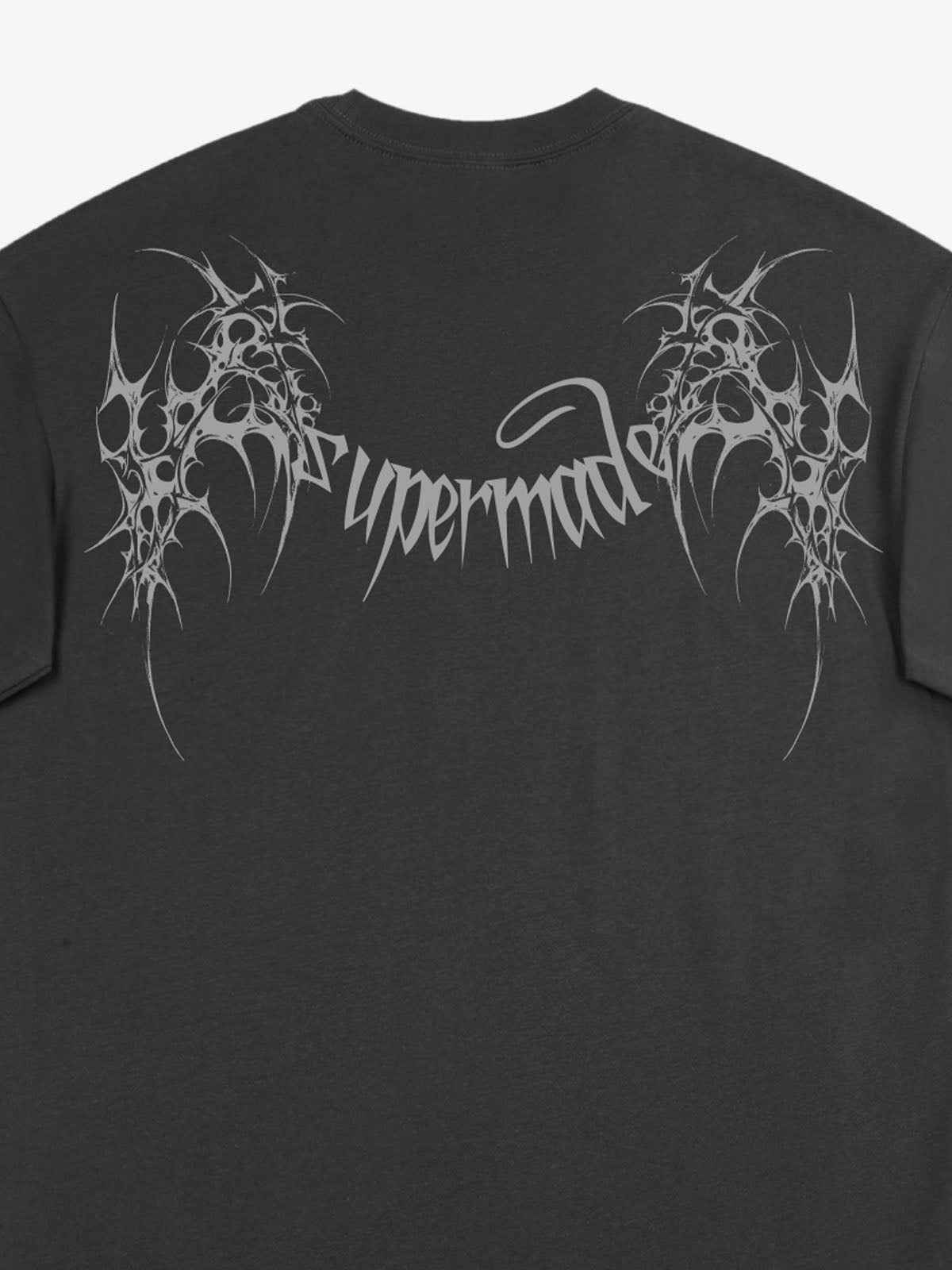 SUPM Gothic Sharp Letter Graphic T-Shirt