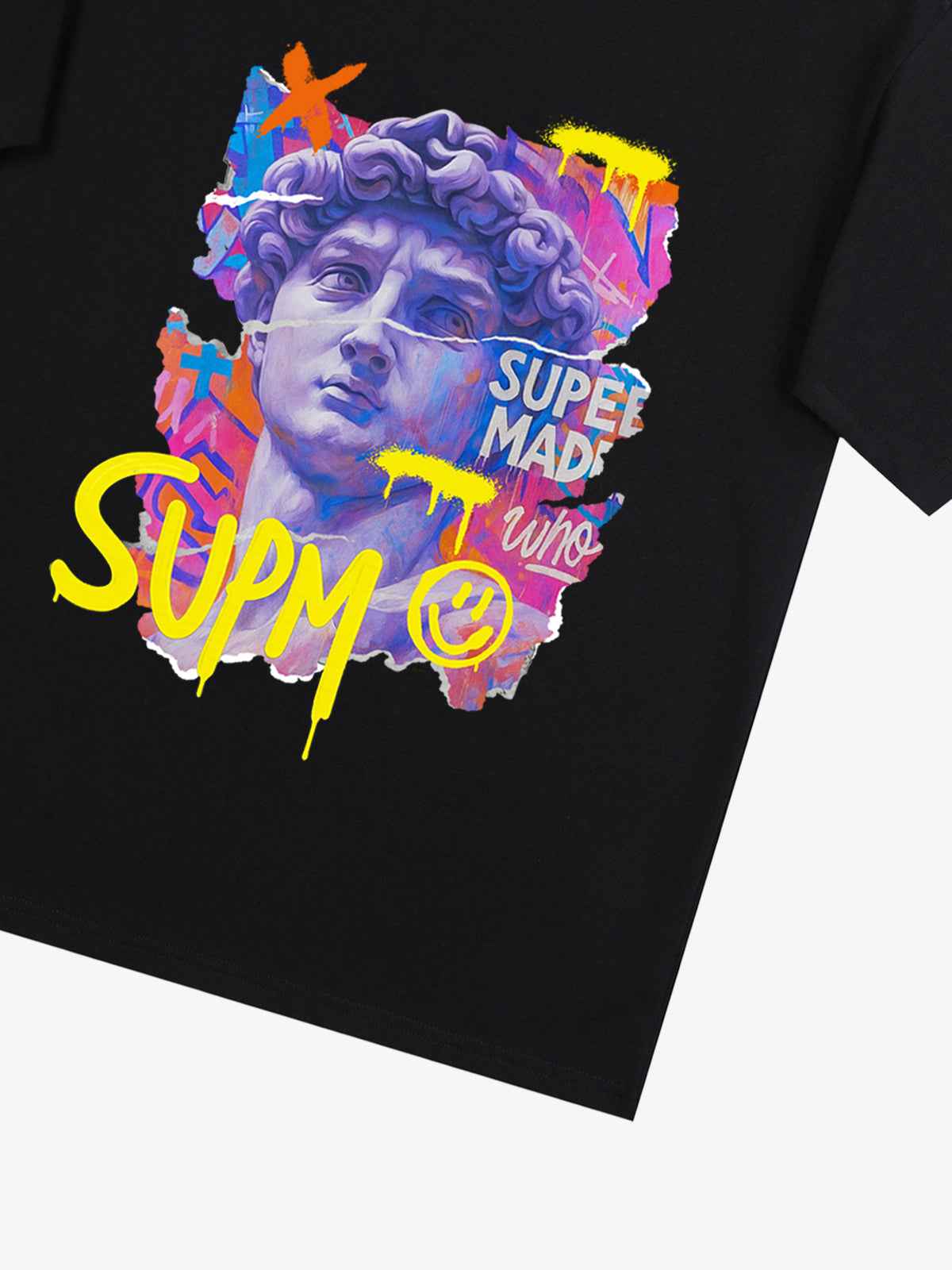 David Sculpture Vibrant Graffiti Art T-Shirt