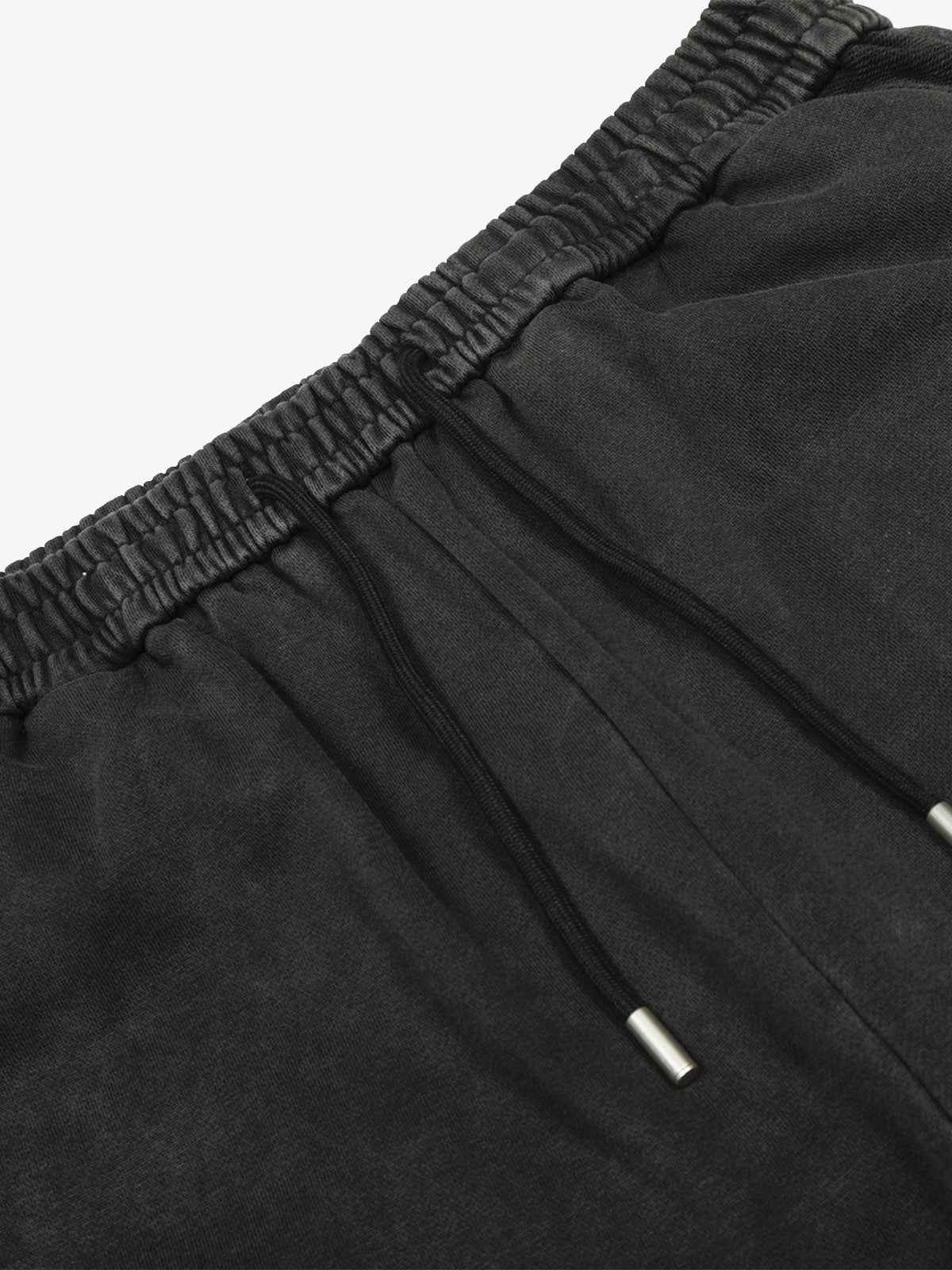 Street Washed Mottled Rivet Letter Print Baggy Sweatpants
