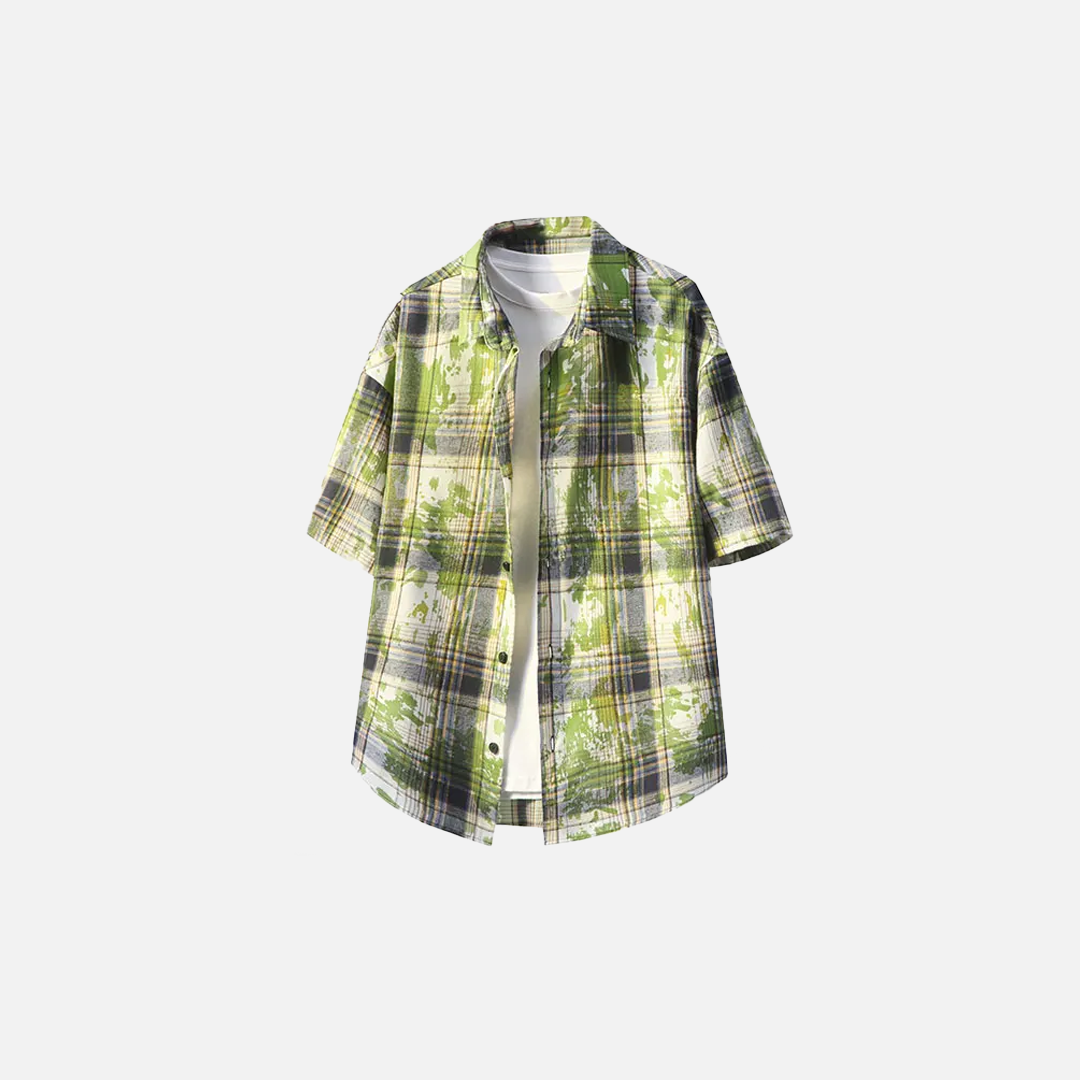 Streetwear Vibrant Tie Dye Short Sleeve Shirt - Luxuryurbanwear
