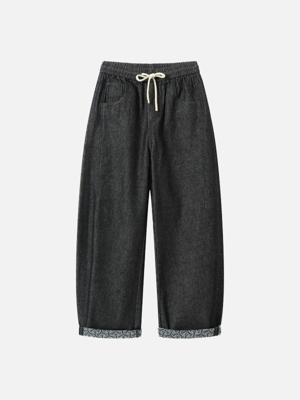 Vintage Hip Hop Wide Leg Demim Jeans - Luxuryurbanwear