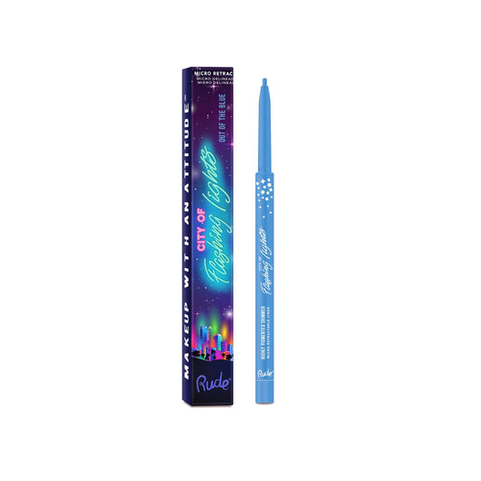 RUDE City of Flashing Lights Micro Retractable Liner - Out of the Blue