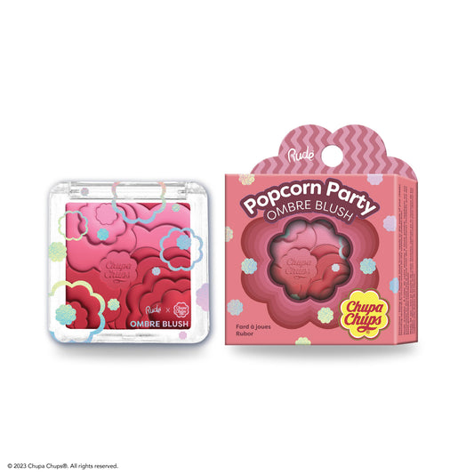 RUDE Chupa Chups Popcorn Party Ombre Blush - Berry Blast