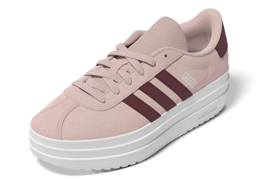 adidas VL Court Bold Sneaker Wonder Quartz/Shadow Red/White 6 US Unisex Big Kid