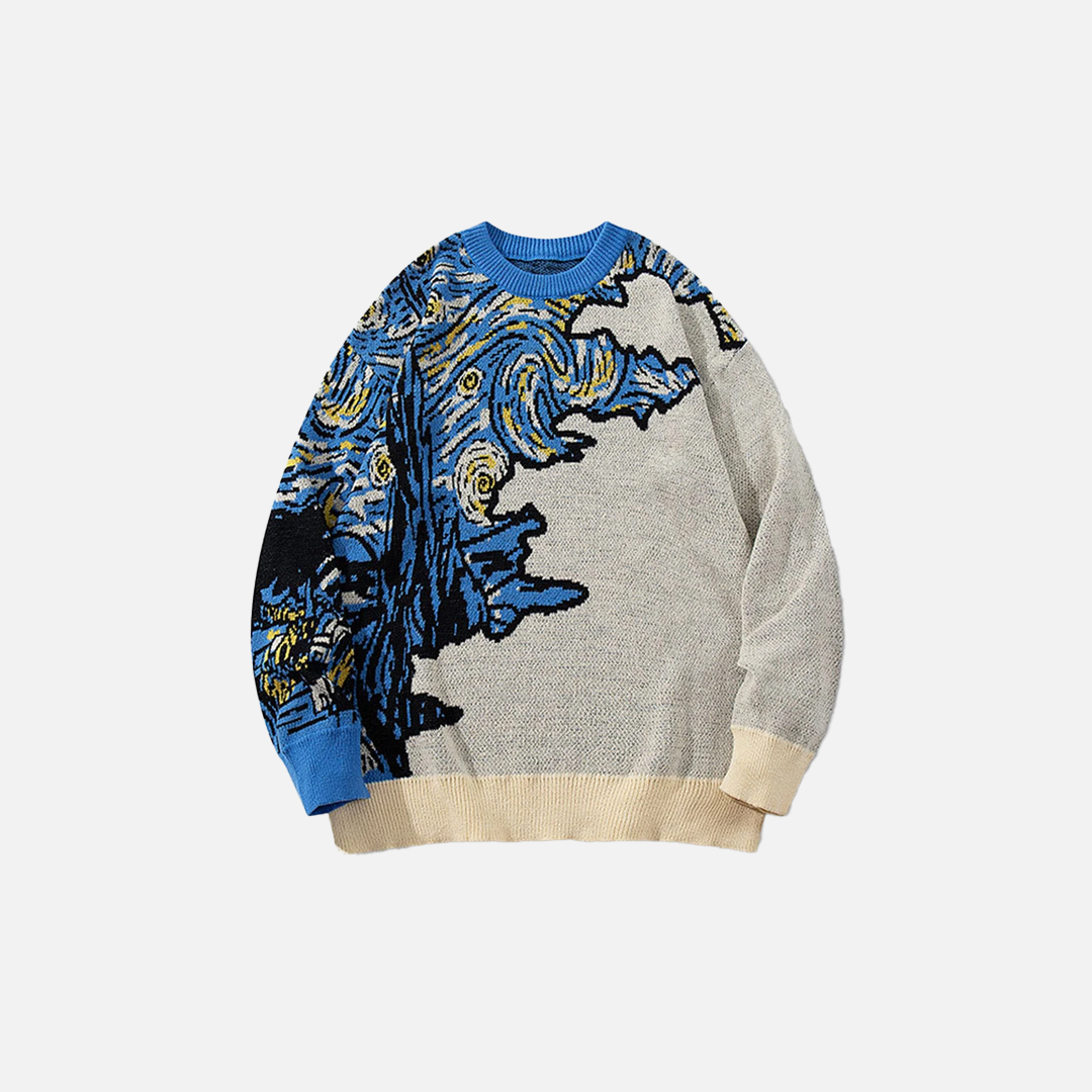 Signature Oversized Cool Long Sleeve Knit Sweater - Luxuryurbanwear
