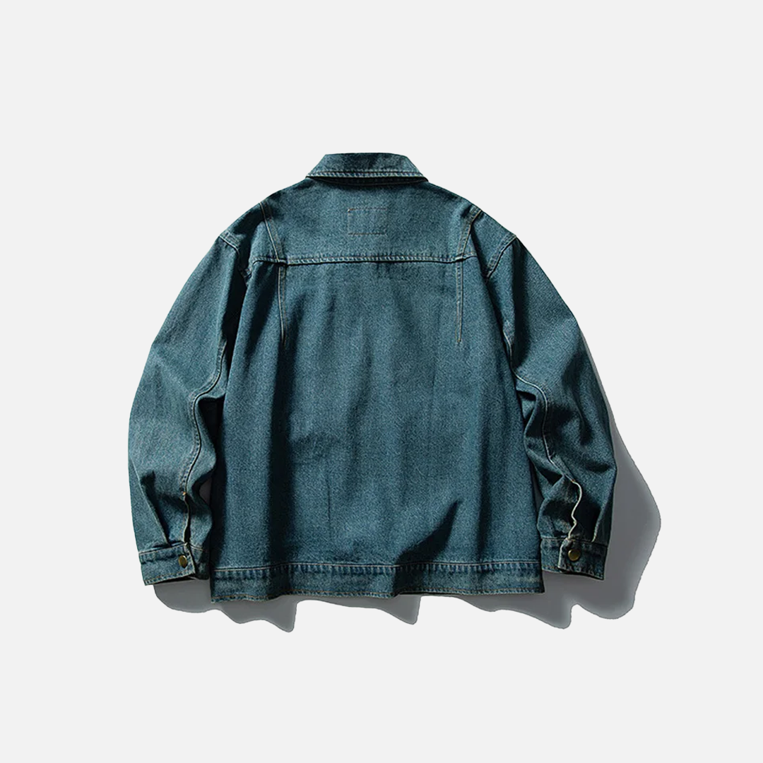 Versatile Y2K Loose Casual Denim Jacket - Luxuryurbanwear