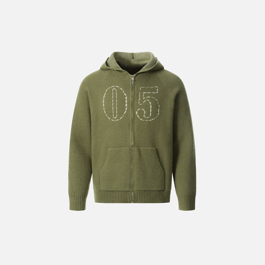Winter Cozy Retro Jacquard Hooded knitted Sweatshirt - Luxuryurbanwear