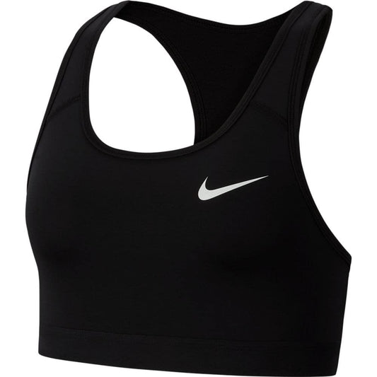 Nike Womens Medium Support Non Padded Sports Bra with Band Black/Black/(White) X-Small