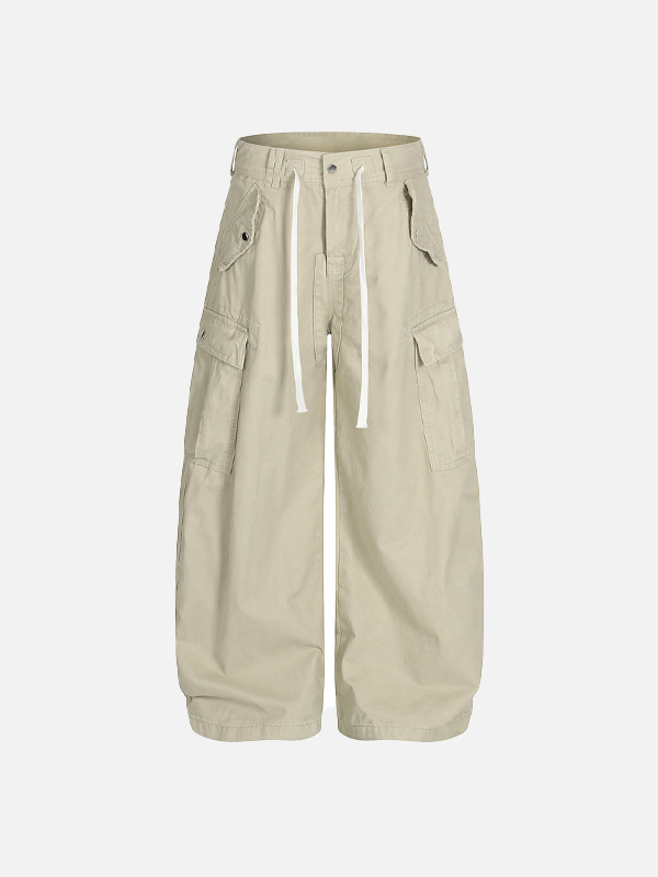 Flattering Hip Hop Wide Leg Casual Cargo Pants - Luxuryurbanwear