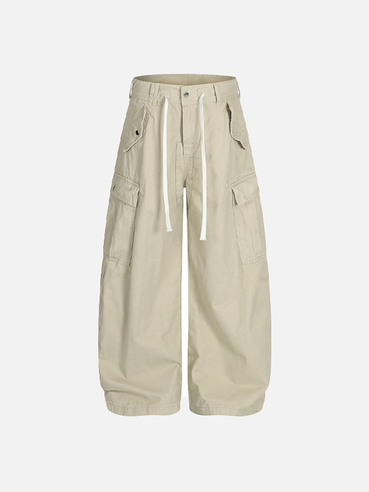 Flattering Hip Hop Wide Leg Casual Cargo Pants - Luxuryurbanwear