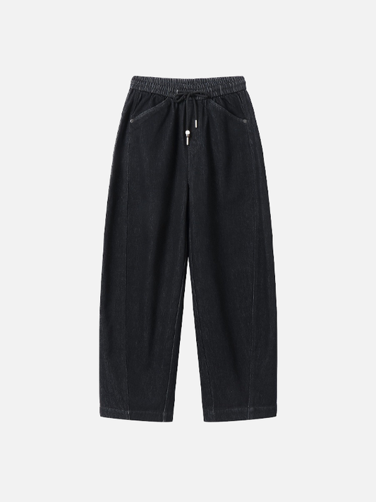 Cozy Y2K Loose Fit Fleece-Lined Jeans - Luxuryurbanwear
