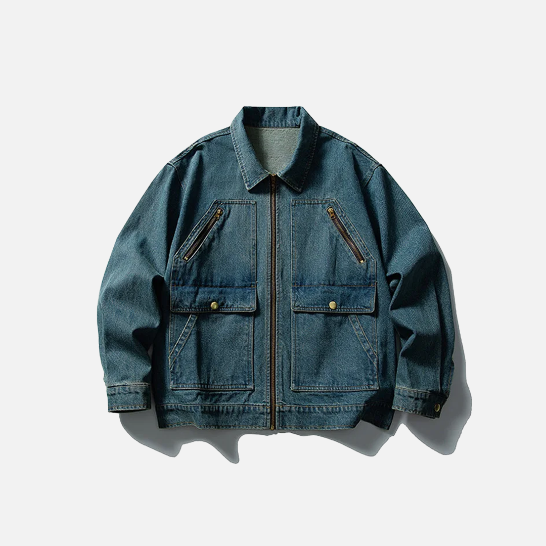 Versatile Y2K Loose Casual Denim Jacket - Luxuryurbanwear