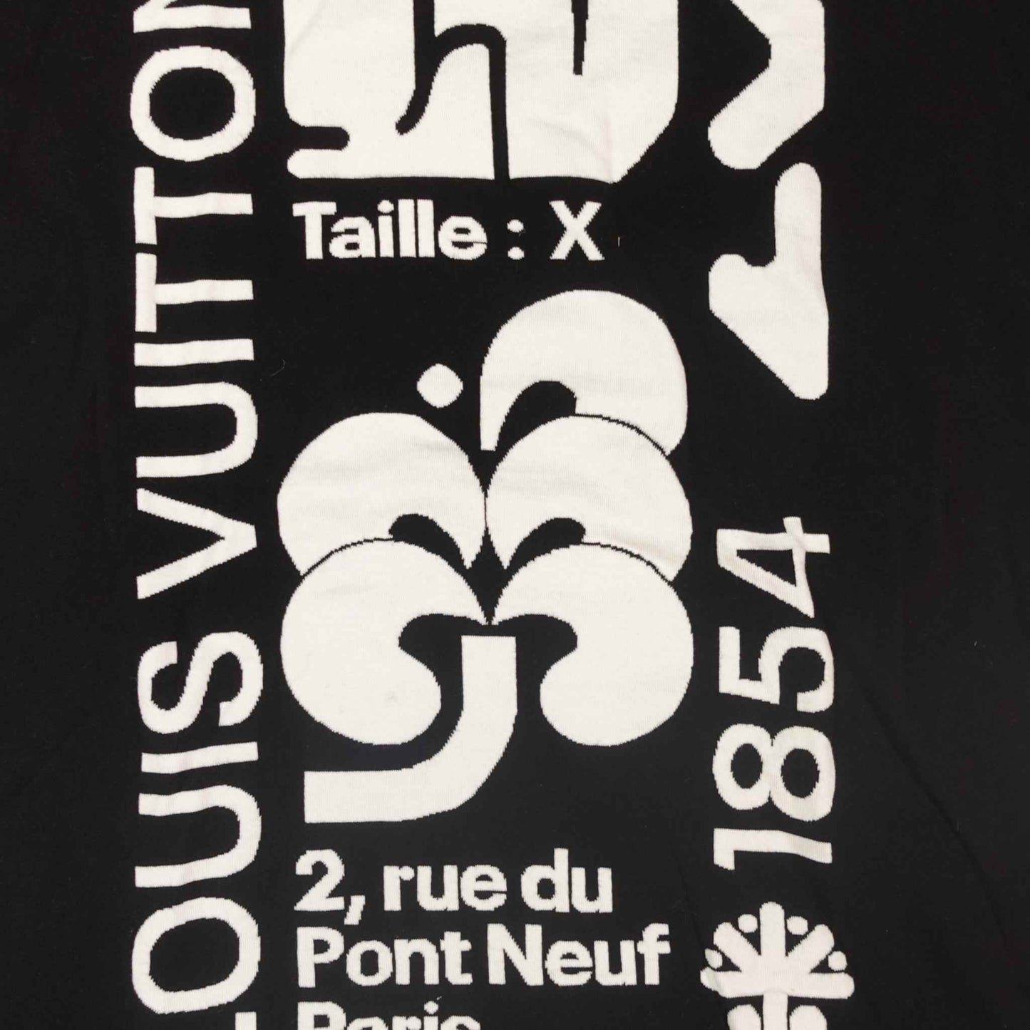 Louis Vuitton Intarsia Graphic Tee in Black