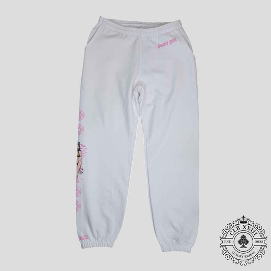 Chrome Hearts Deadly Doll Sweatpants in White