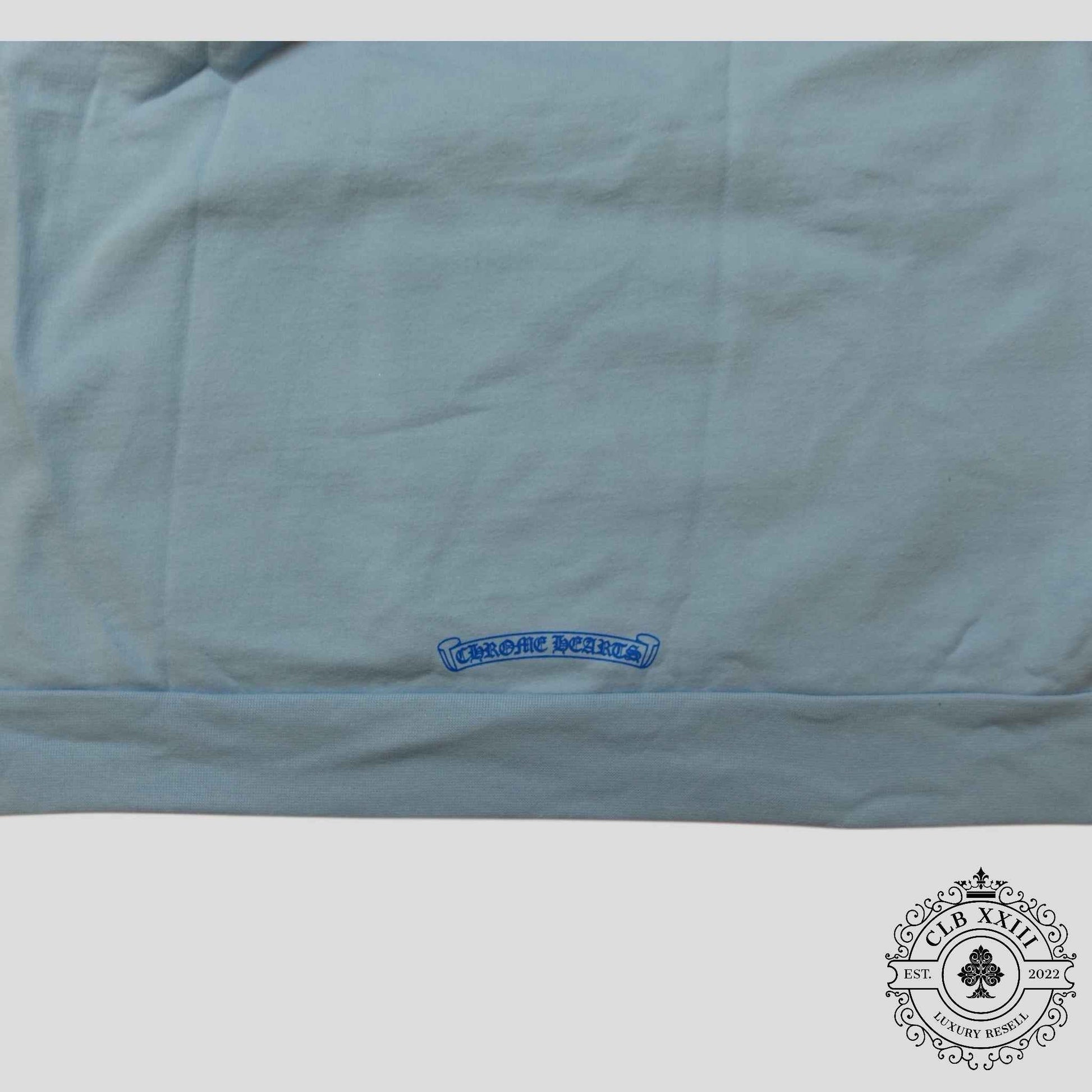 Chrome Hearts Art Basel Vine Dagger Hoodie in Baby Blue