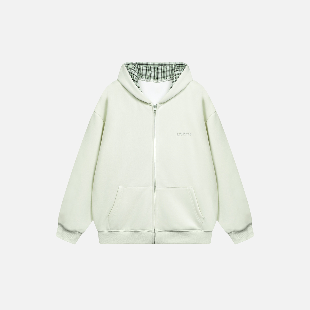Stylish American Vibe Loose Zip-Up Hooded Sweatshirt - Luxuryurbanwear