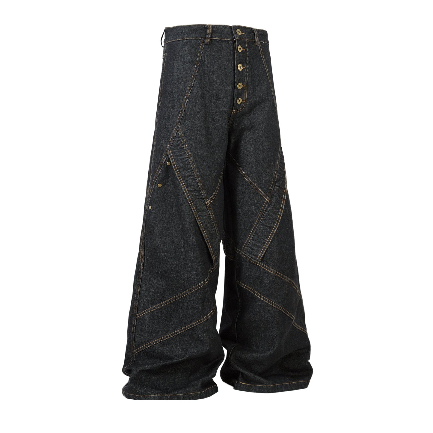 Minimal Panel Cut | Baggy Jeans - Luxuryurbanwear