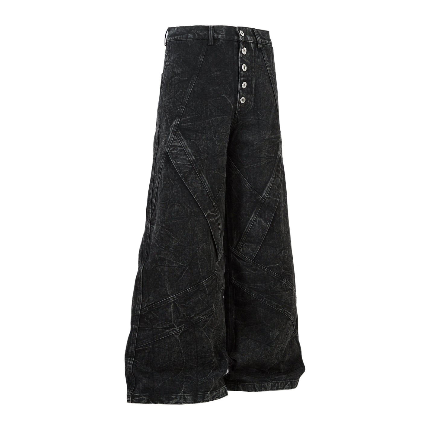 Crinkle Washed Structure | Baggy Jeans - Luxuryurbanwear