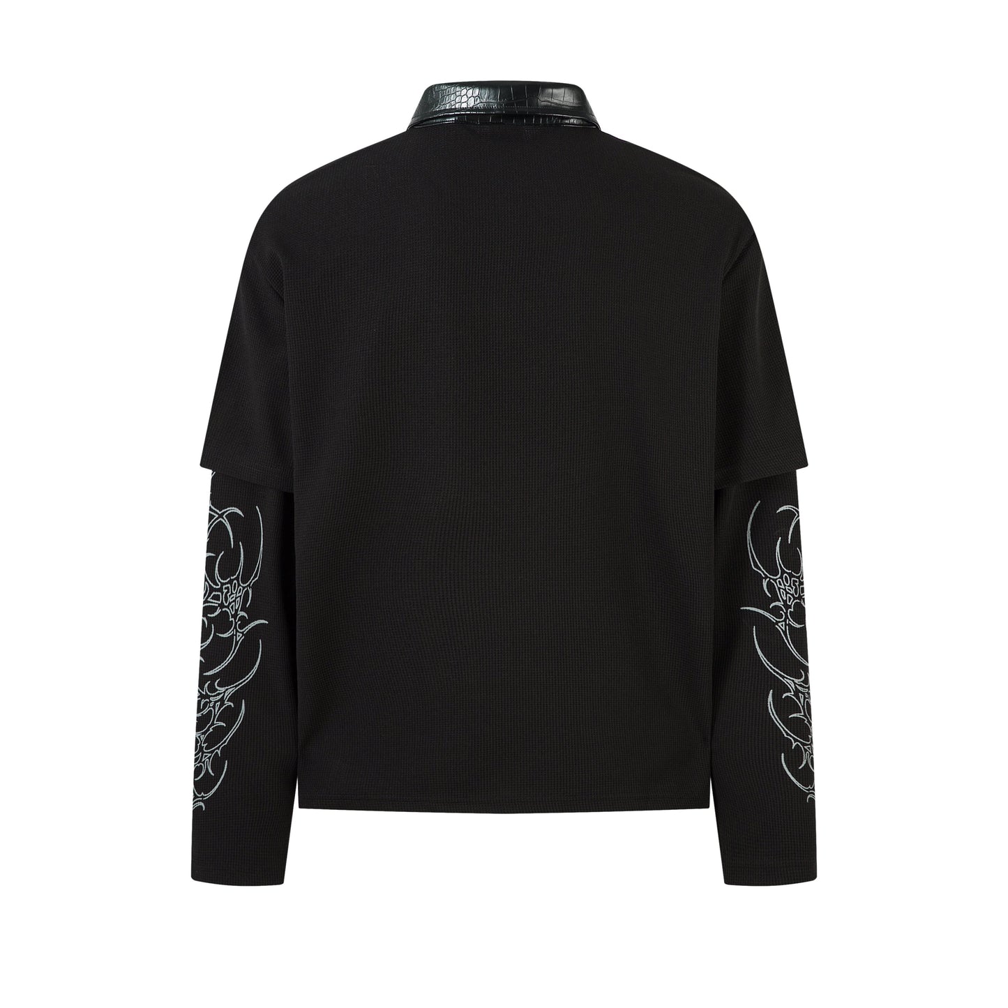 Dark Verse Graphic | Layered Sweatshirt - Luxuryurbanwear