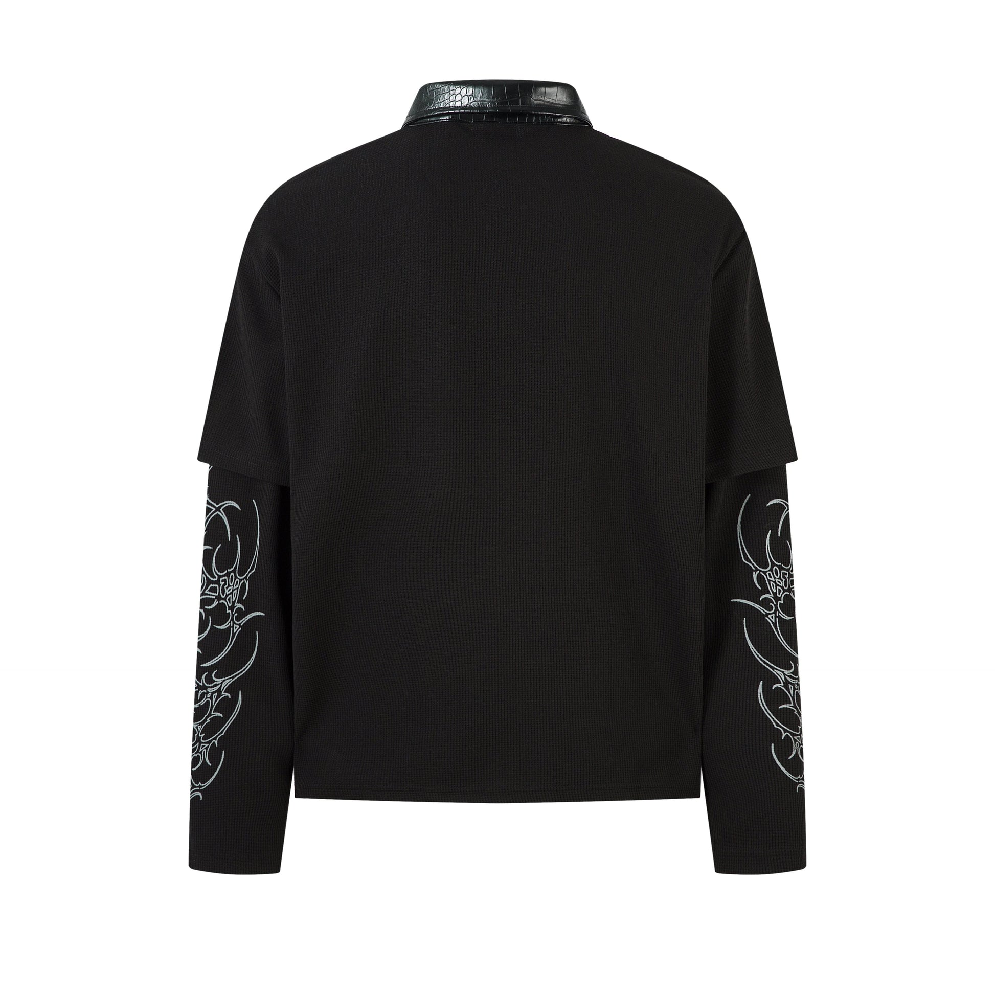 Dark Verse Graphic | Layered Sweatshirt - Luxuryurbanwear