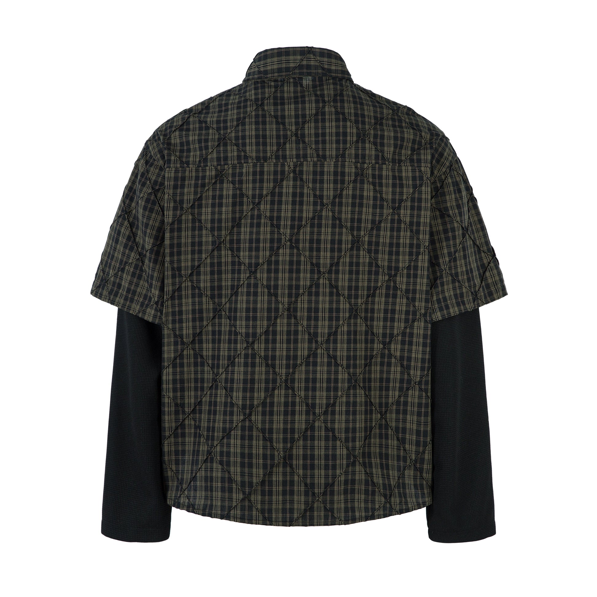 Layered Plaid Shirt | Street Sweatshirt - Luxuryurbanwear