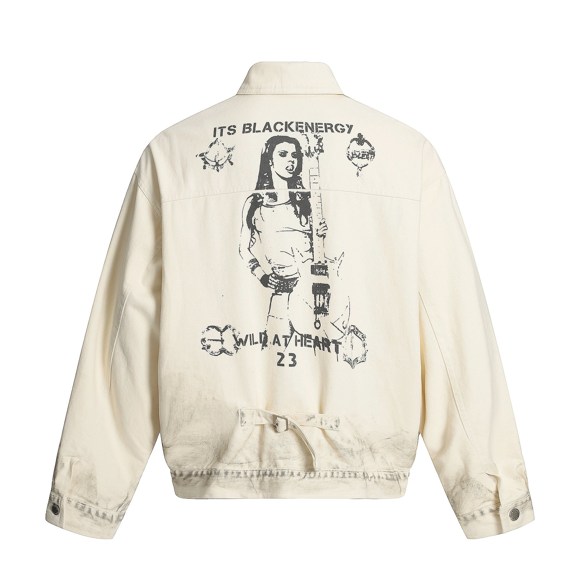 Distressed Washed Graphic | Street Jacket - Luxuryurbanwear