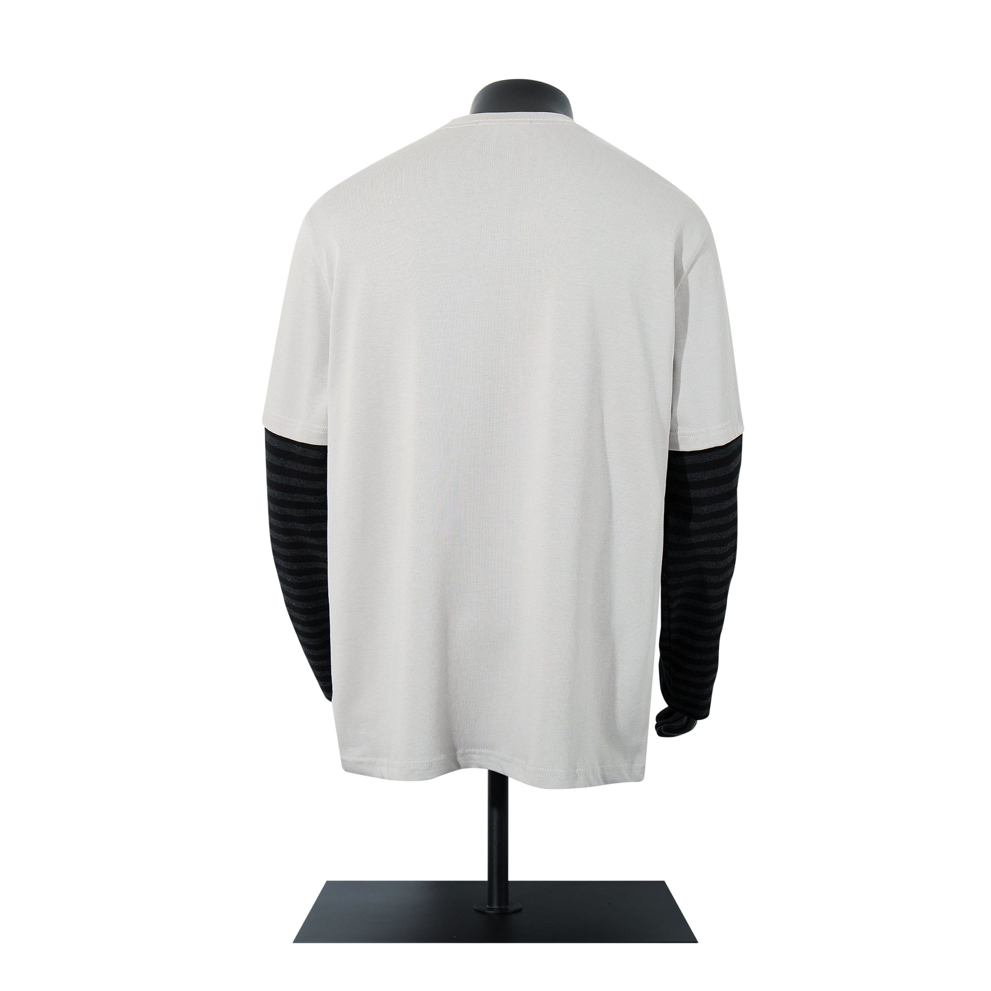Gothic Knight Print | Layered Long Sleeve T-Shirt - Luxuryurbanwear