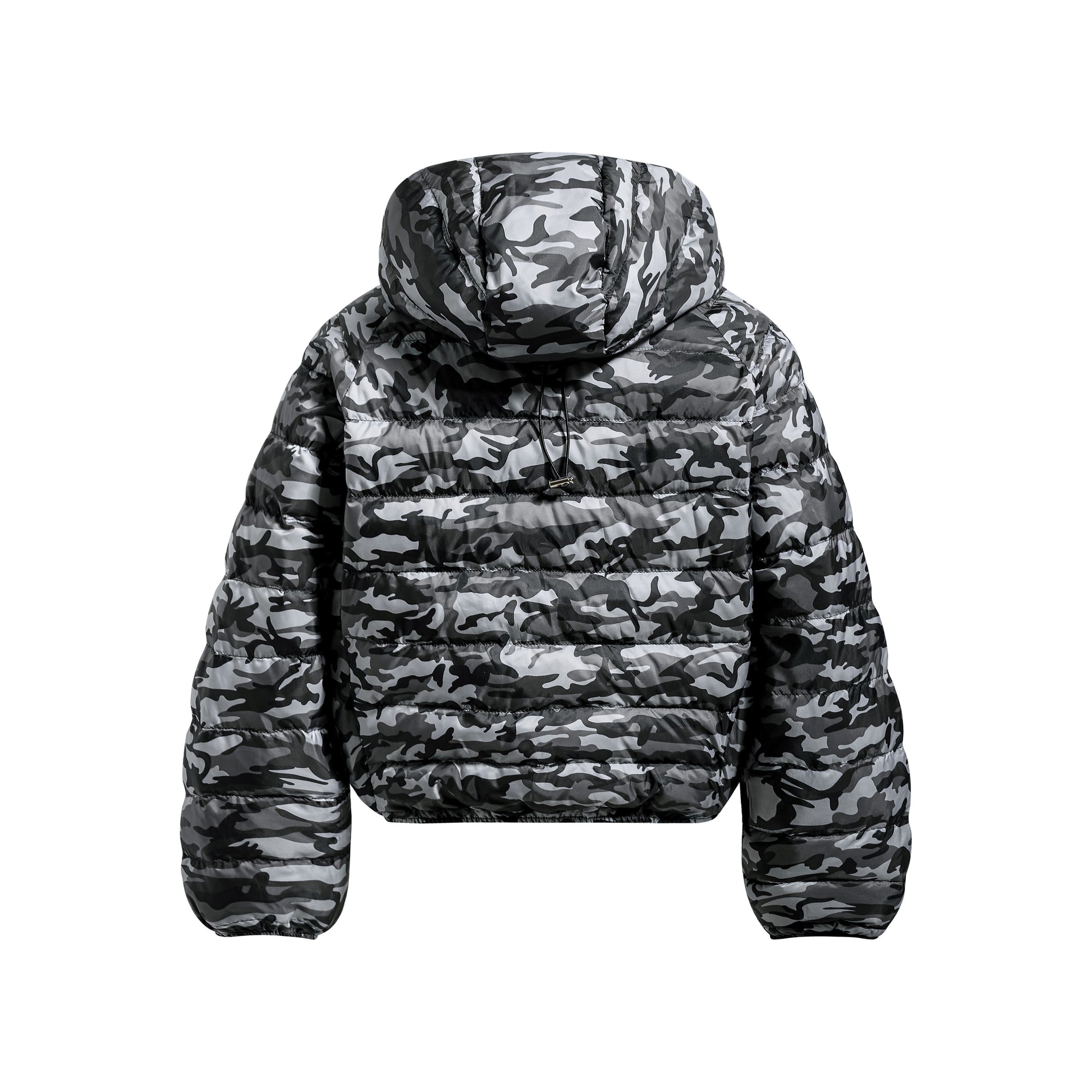 Camo Panel | Short Puffer Jacket - Luxuryurbanwear