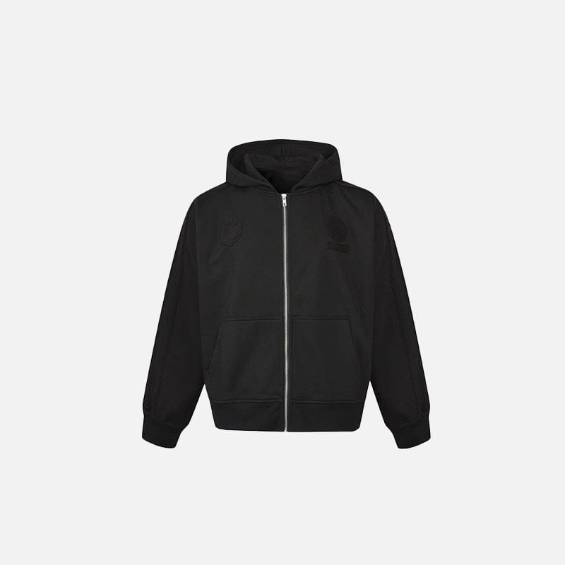 Zip Up Hoodie Blank Solid