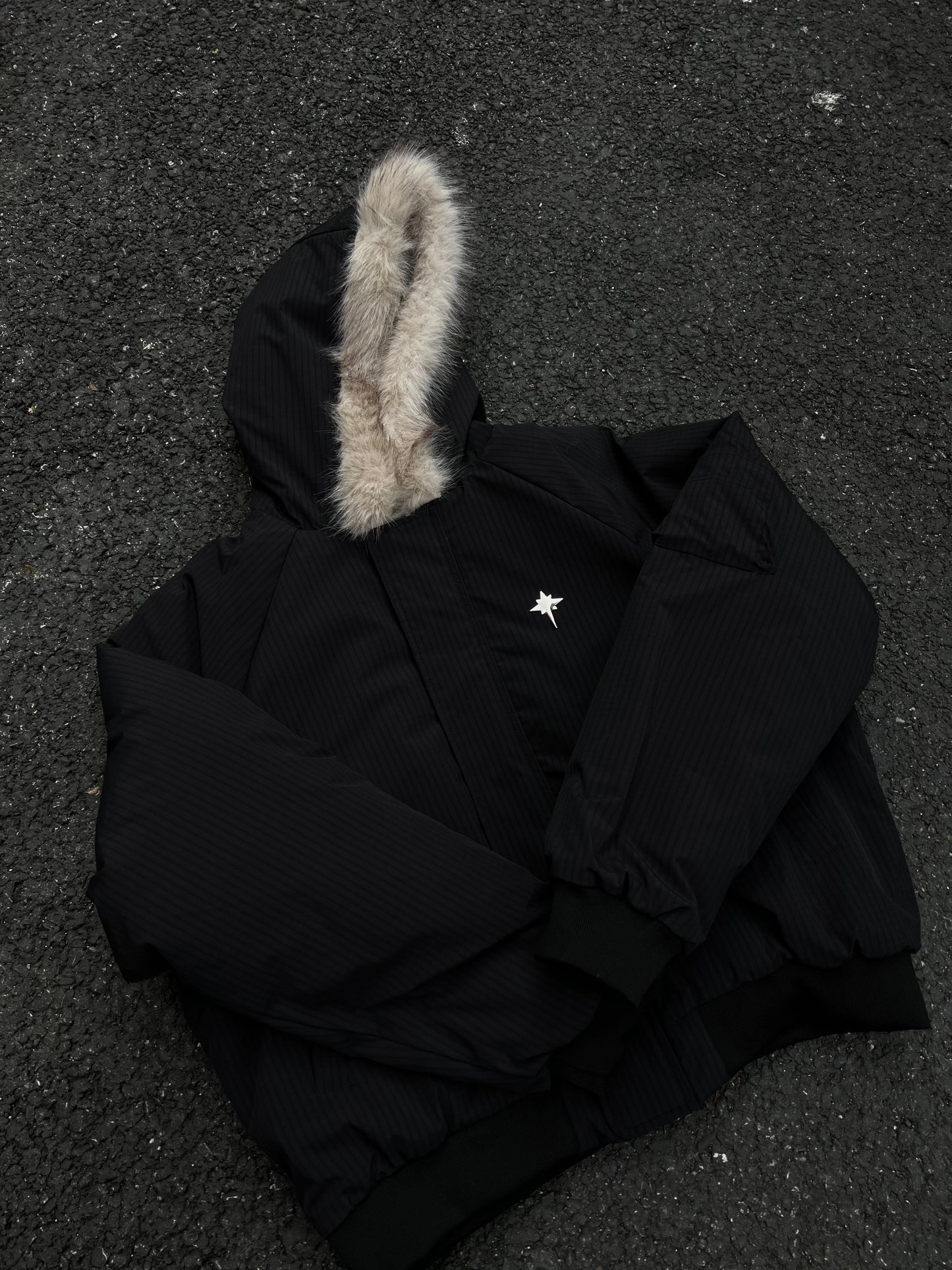 Star Rivets| Padded Bomber Jacket - Luxuryurbanwear