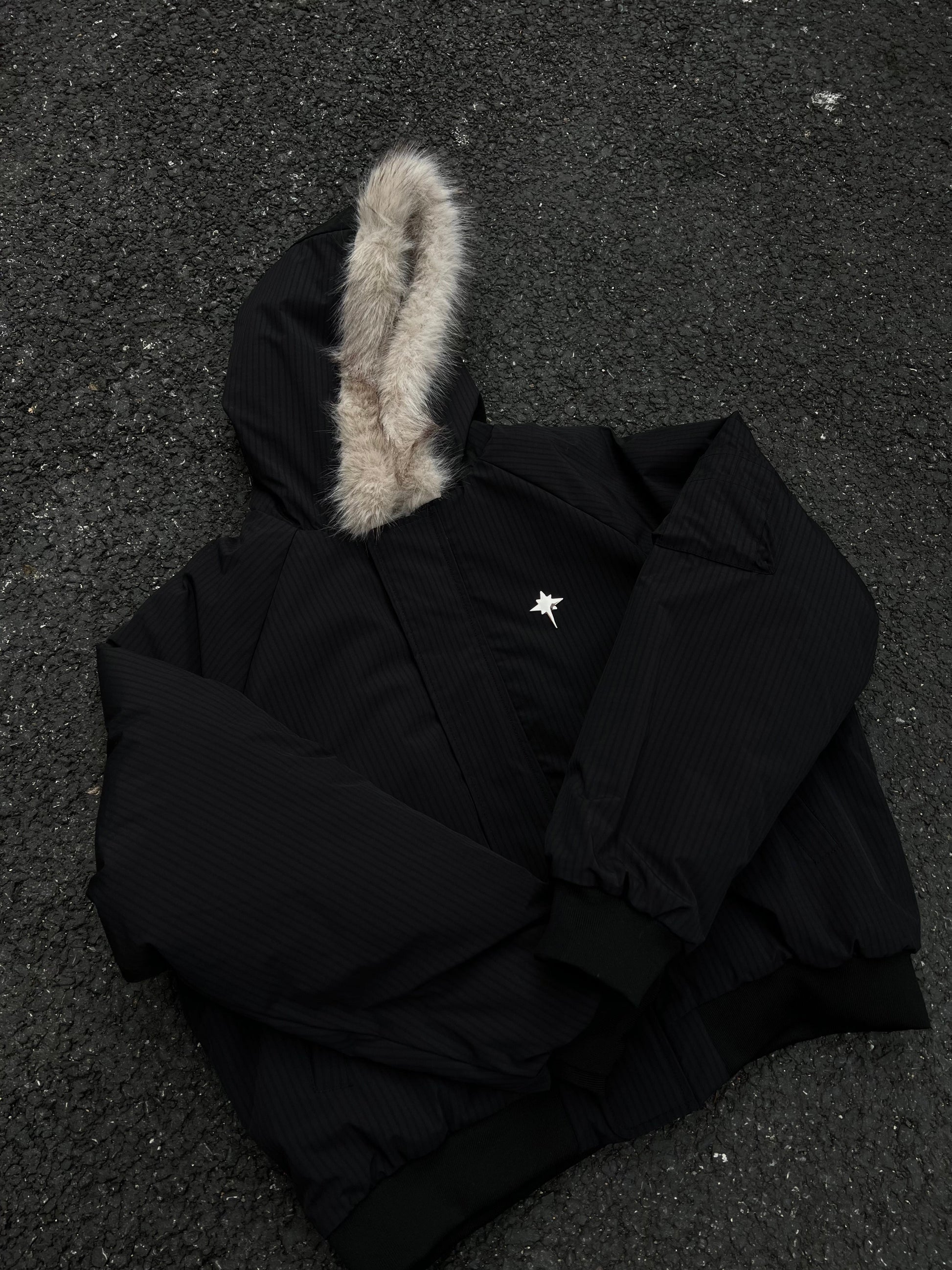 Star Rivets| Padded Bomber Jacket - Luxuryurbanwear