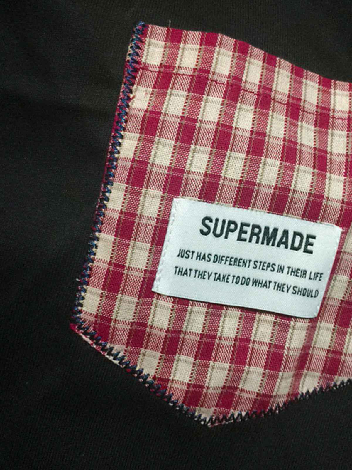 Street Plaid Tie Short Sleeve T-Shirt