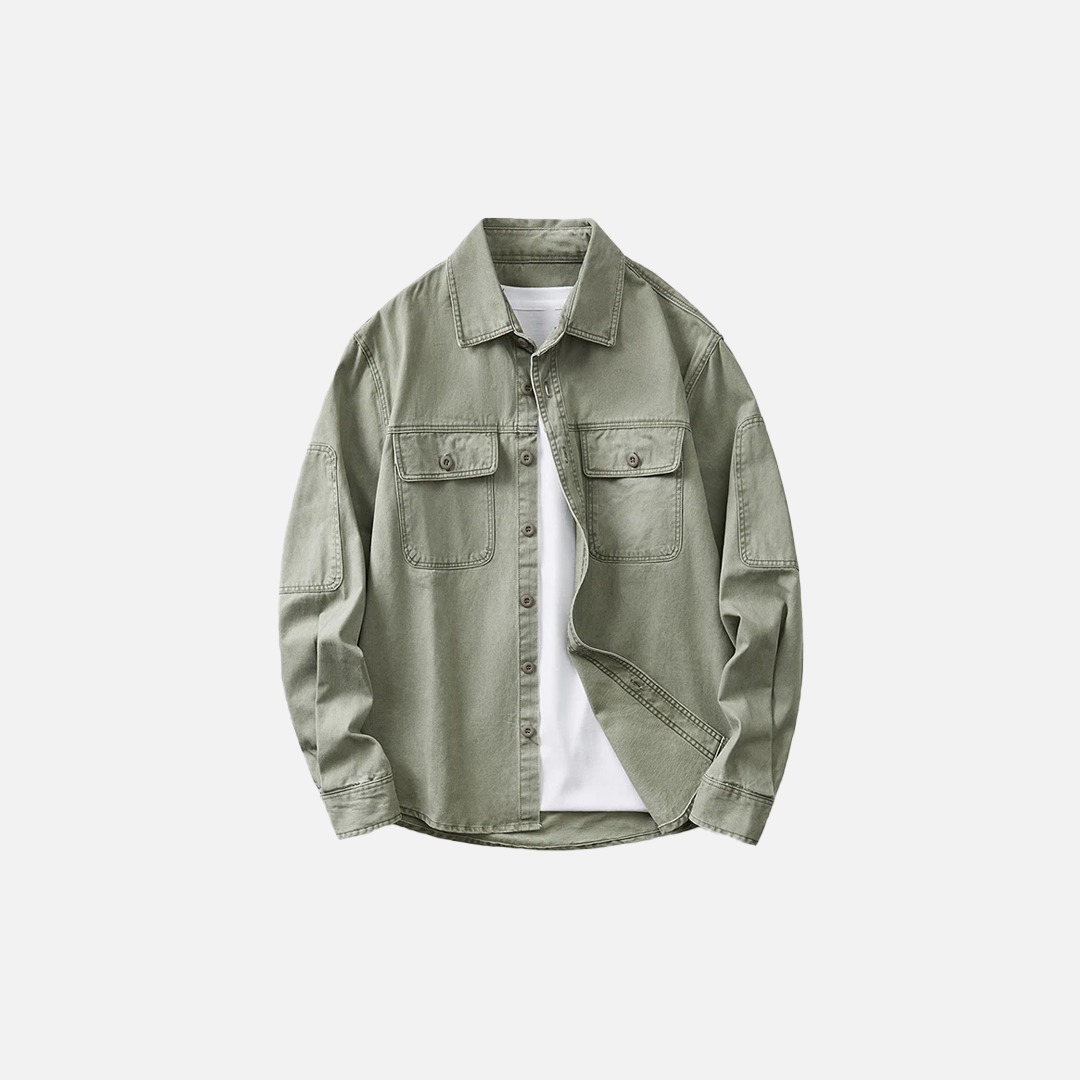 Breathable Urban Casual Long Sleeve Shirt - Luxuryurbanwear