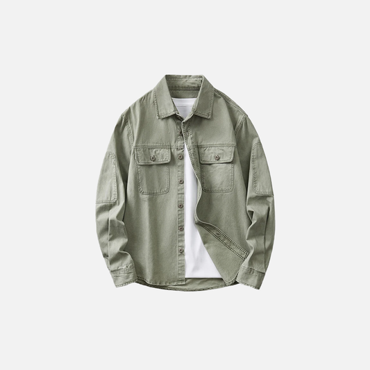 Breathable Urban Casual Long Sleeve Shirt - Luxuryurbanwear