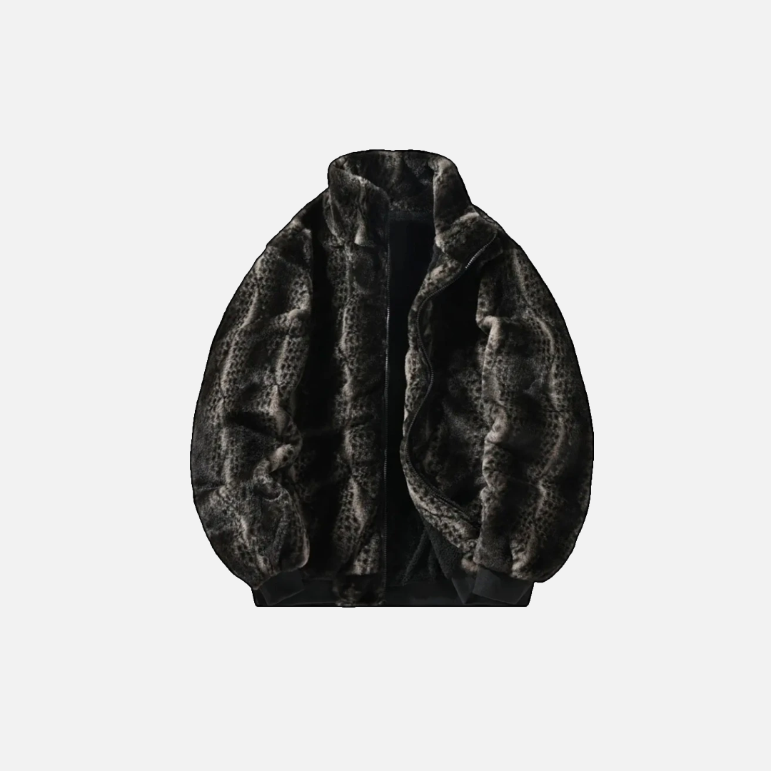 Warm Windproof Fleece-Lined FAux Fur Jacket - Luxuryurbanwear