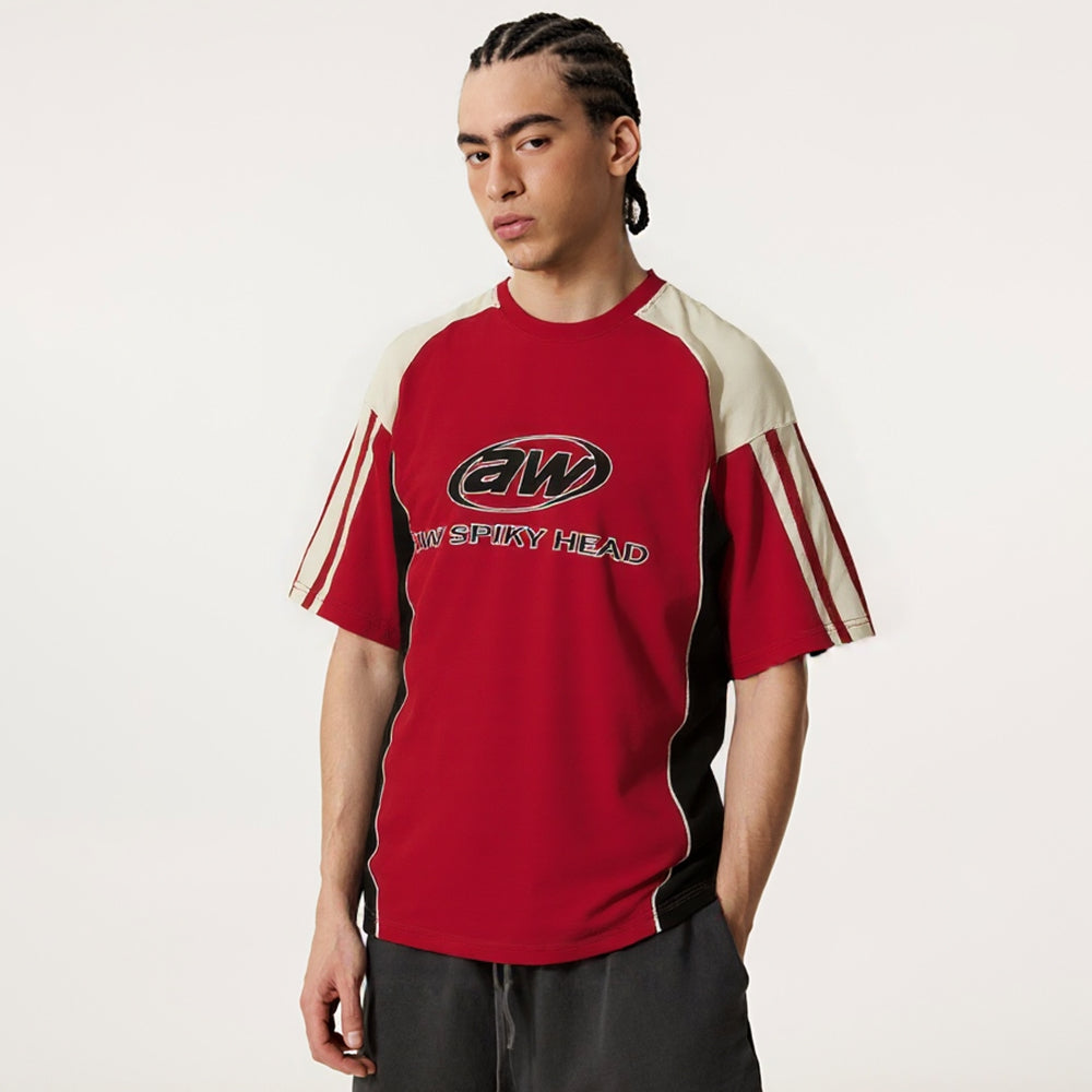 AW | Strip Racing Varsity T-Shirt - Luxuryurbanwear