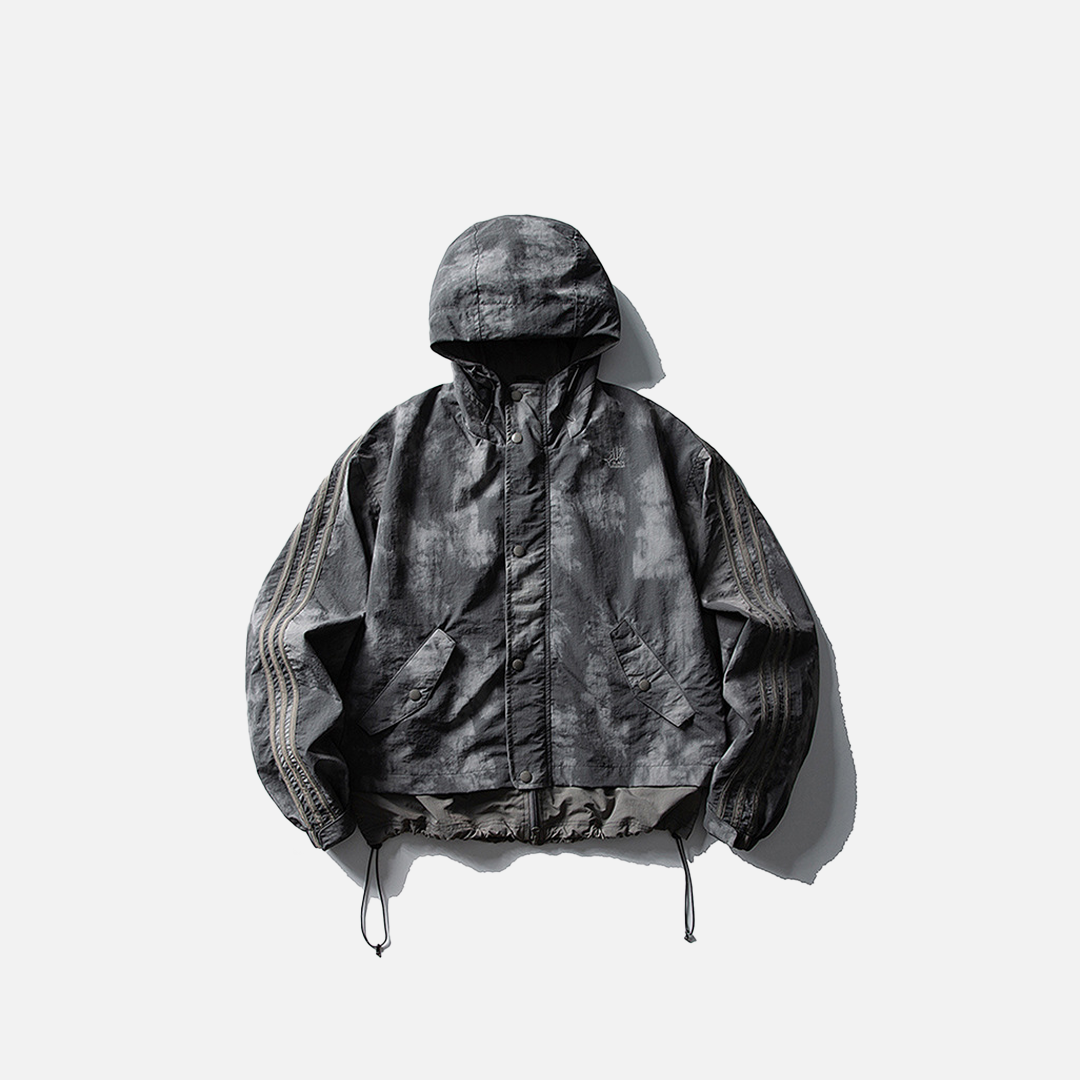 Y2K Mountain Vibe Hooded Outdoor Windbreaker Jacket - Luxuryurbanwear