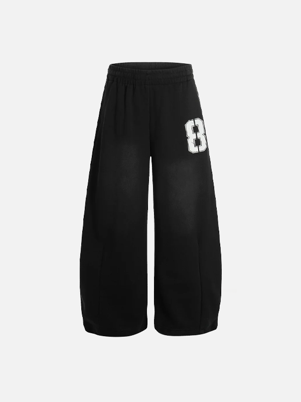 Chic High Street Letter Print Drawstring Sweatpants - Luxuryurbanwear