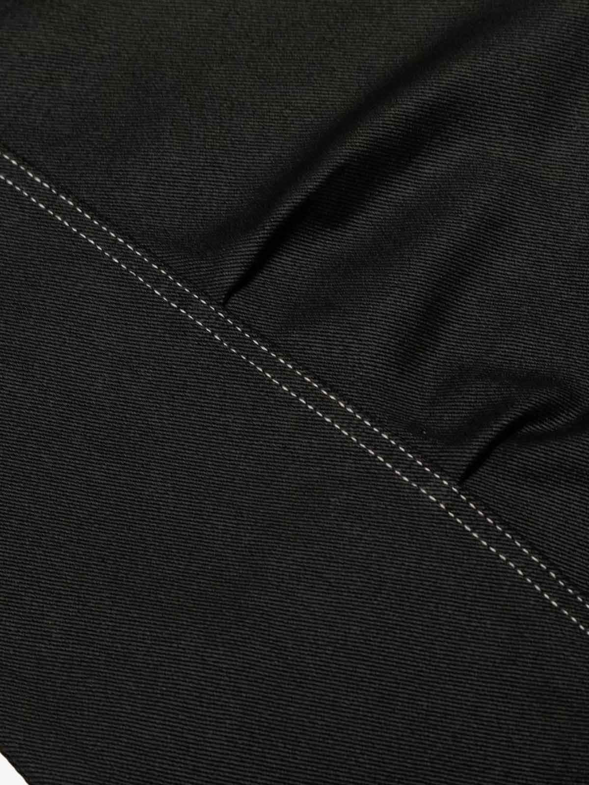 Contrast Stitch High-Waist Wide-Leg Barrel Jeans
