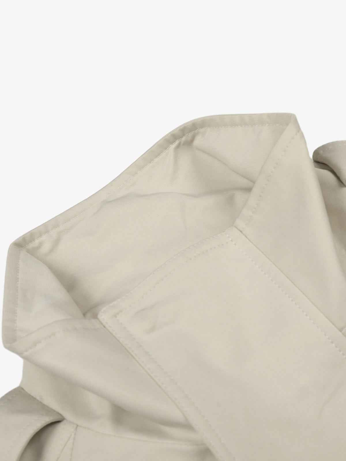 High Neck Belted Utility Cropped Jacket