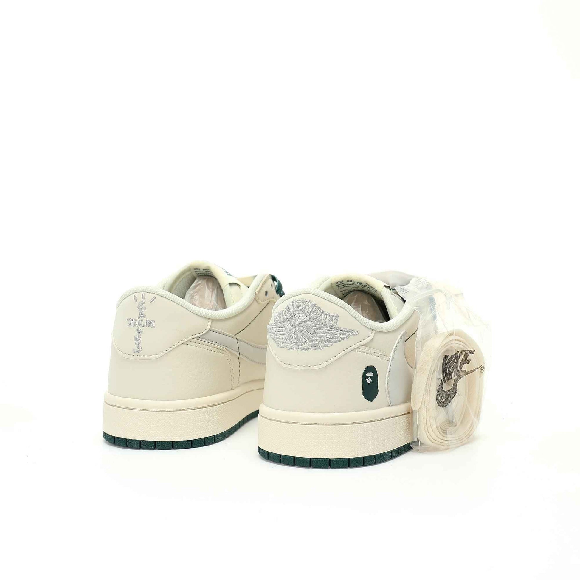 Custom BAPE x Travis Scott x Air Jordan 1 Low OG SneakerNational