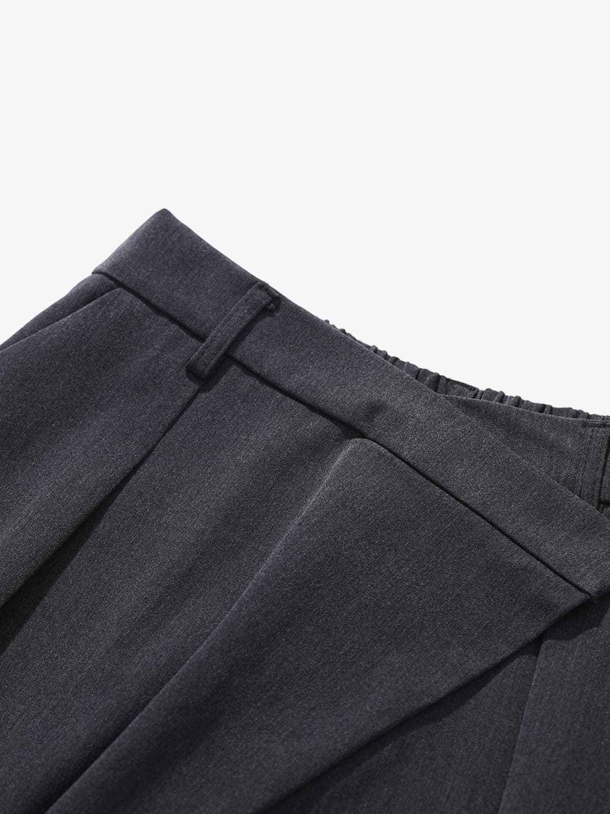 Retro Asymmetric Waist Loose Wide-Leg Trousers
