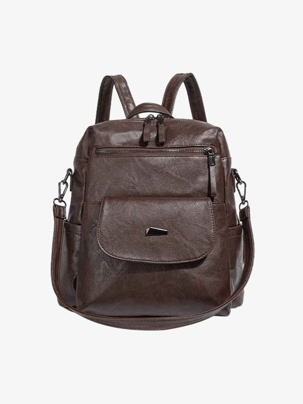 Suede Simple Dual-Use Large Capacity Backpack