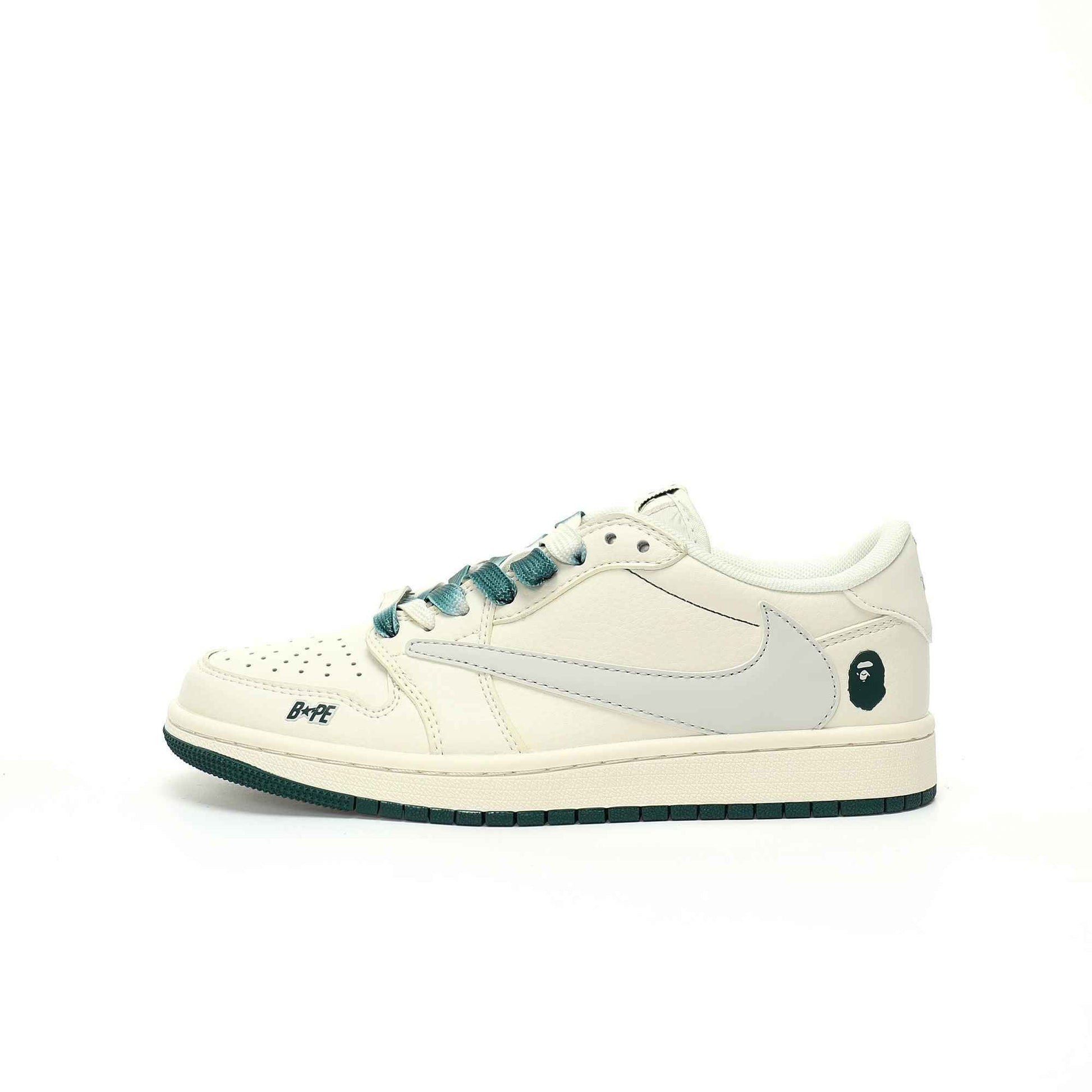 Custom BAPE x Travis Scott x Air Jordan 1 Low OG SneakerNational
