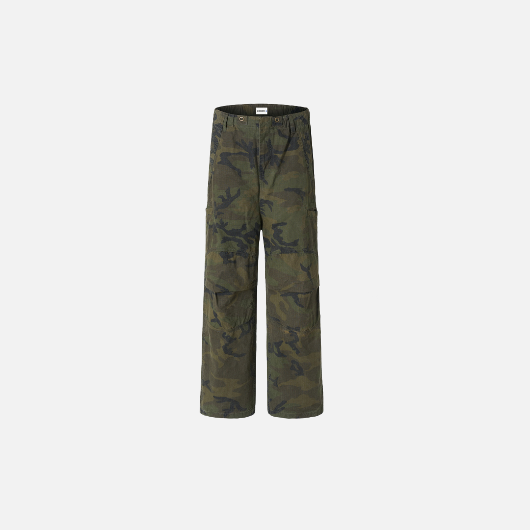 Fashionable Camo Loose Fit Straight Pants - Luxuryurbanwear