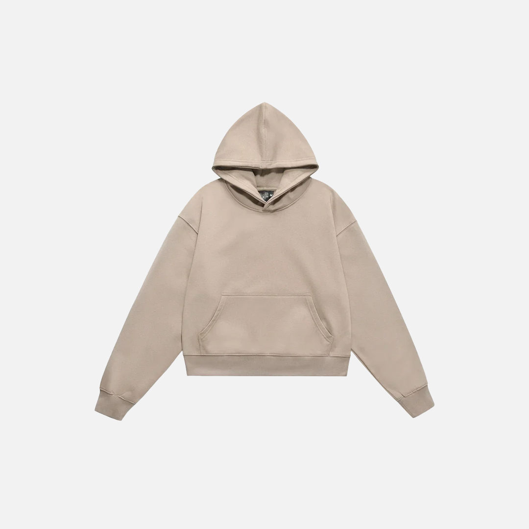 Streetwear Cozy Loose Fit Solid Color Hoodie - Luxuryurbanwear