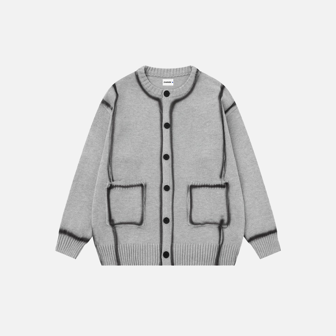 Men Flattering Trendy Oversized Knit Cardigan - Luxuryurbanwear