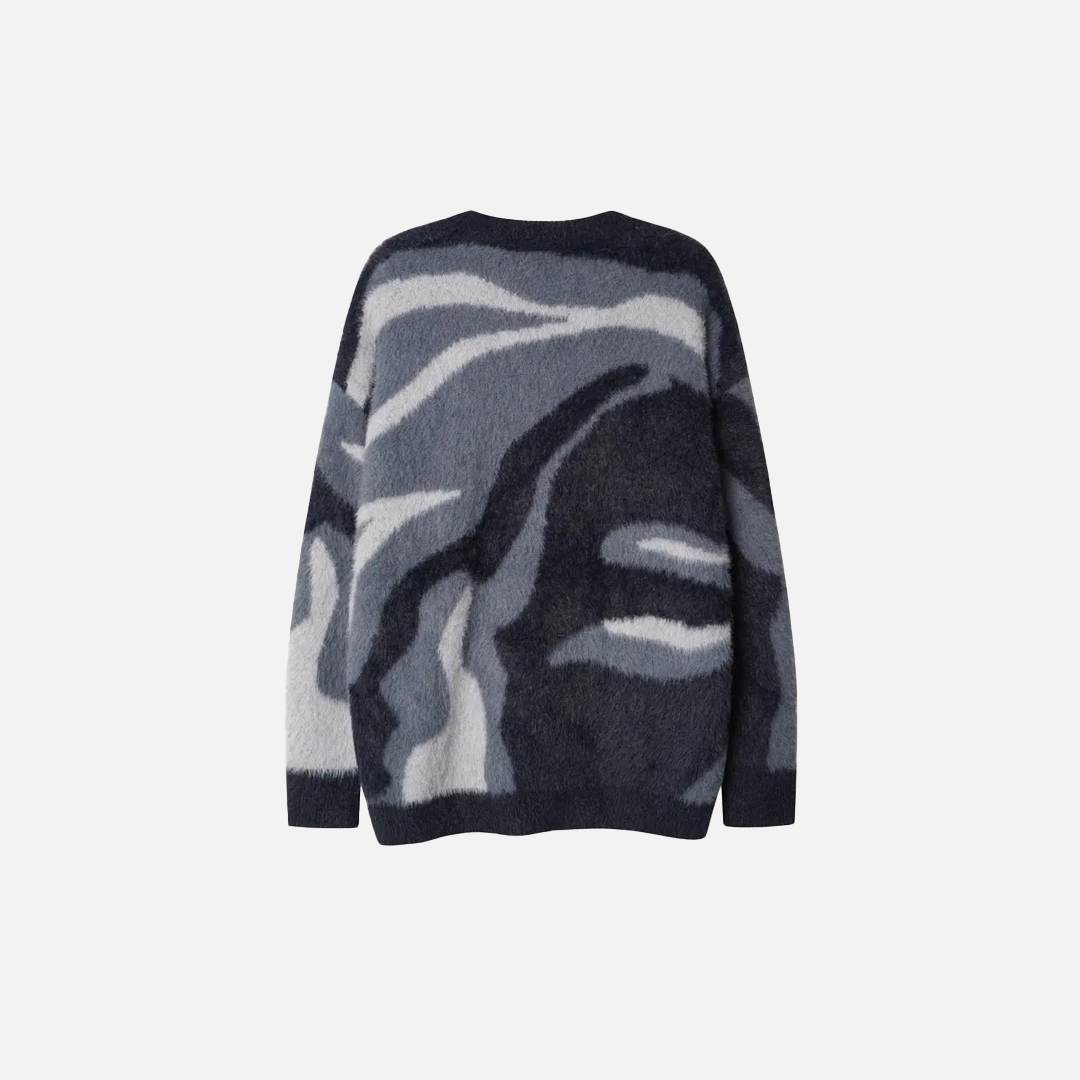 Cozy Vintage Mohair Knit Jumper Sweater - Luxuryurbanwear