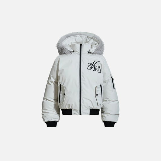 Insulated Fur Hooded Windbreaker Jacket - Luxuryurbanwear