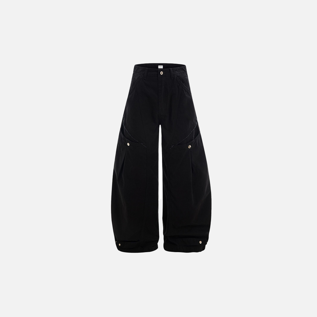 High Street Deconstructed Wide Leg Casual Jeans - Luxuryurbanwear